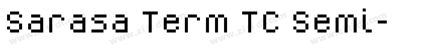 Sarasa Term TC Semi字体转换
